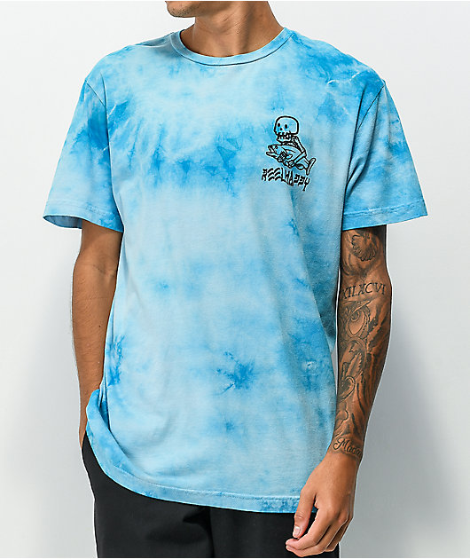 Reel Happy Co. Slap Trap Blue Tie Dye T-Shirt