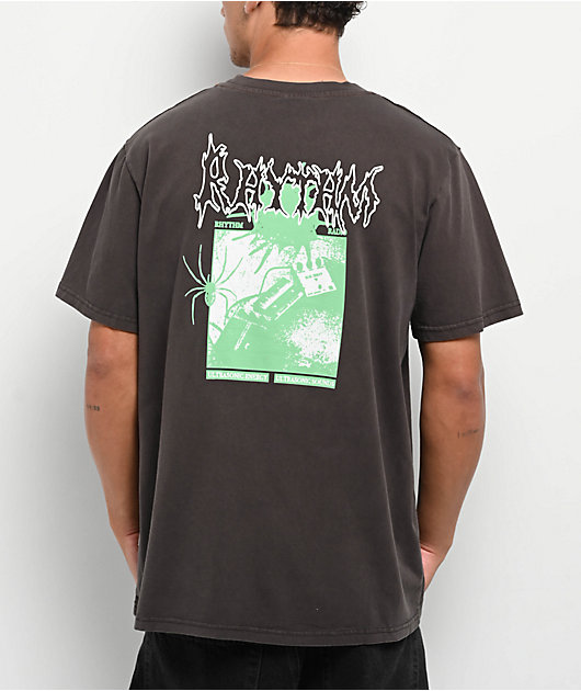 Rhythm Fuzz Black Vintage Wash T-Shirt | Zumiez