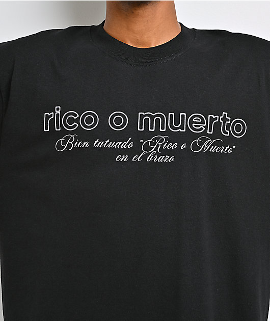 Rico o Muerto Clouds Black T-Shirt