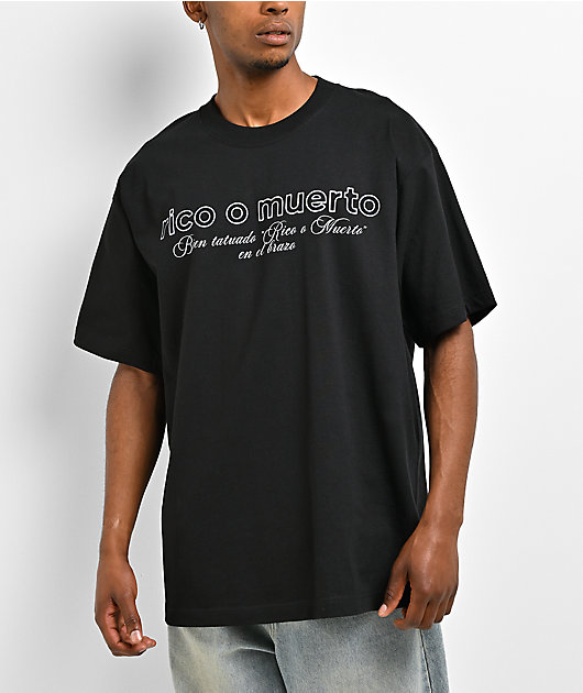 Rico o Muerto Clouds Black T-Shirt