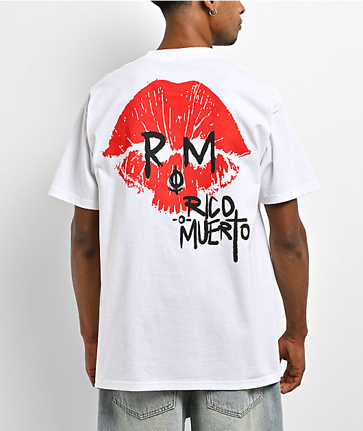Rico o Muerto Lips White T-Shirt