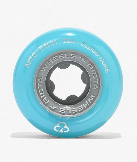 Ricta Arto Clouds 54mm 92a Blue & Grey Skateboard Wheels