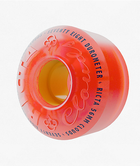 Ricta Clouds 56mm 78a Pink Citrus Cruiser Skateboard Wheels