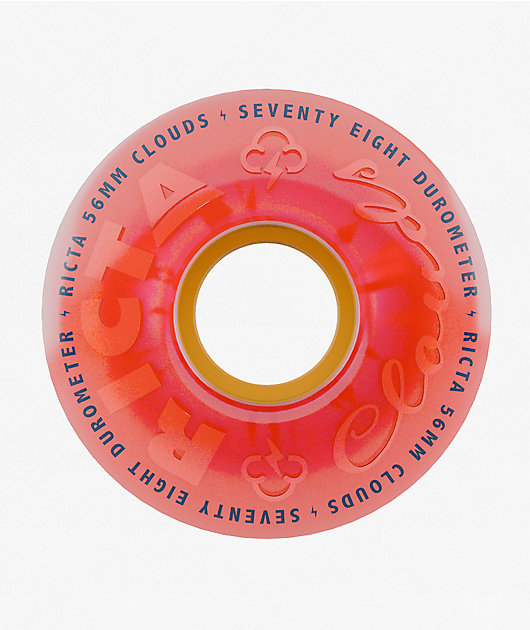 Ricta Clouds 56mm 78a Pink Citrus Cruiser Skateboard Wheels