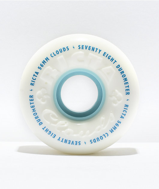 Ricta Clouds 56mm 78a White Cruiser Skateboard Wheels