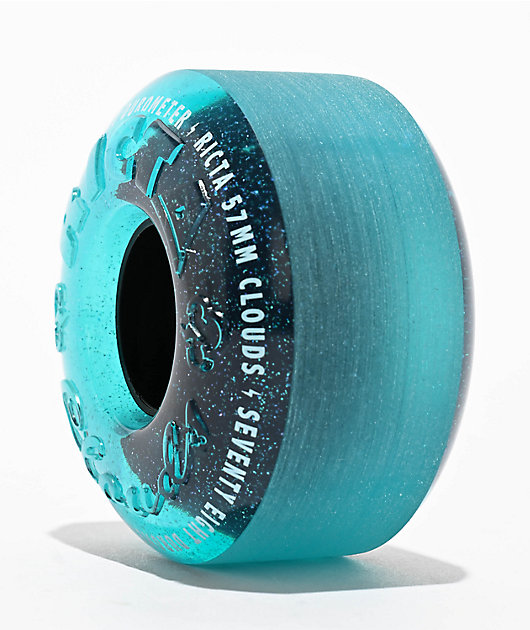 Ricta Clouds 57mm 78a Iridescent Blue Crusier Skateboard Wheels
