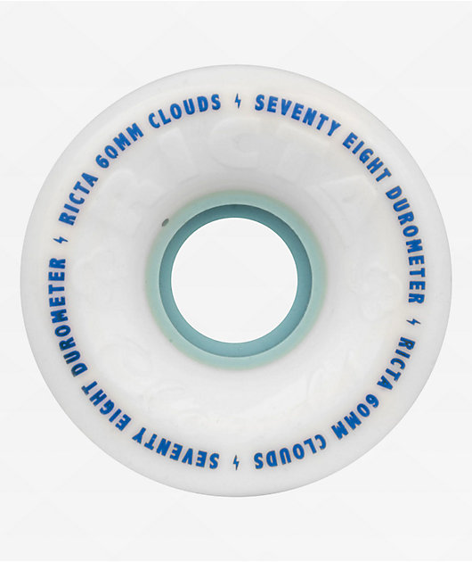 Ricta Clouds 60mm 78a White Cruiser Skateboard Wheels