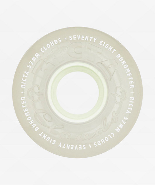 Ricta Clouds Aqua Glow In The Dark 57mm 78a Cruiser Skateboard Wheels