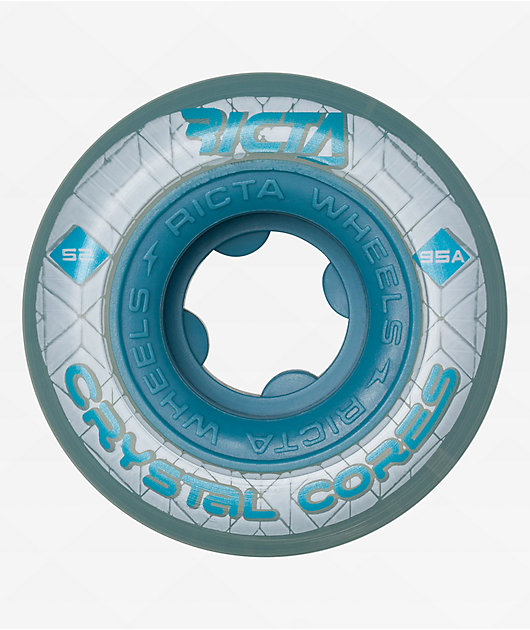 Ricta Crystal Cores 52mm 95a Blue Skateboard Wheels
