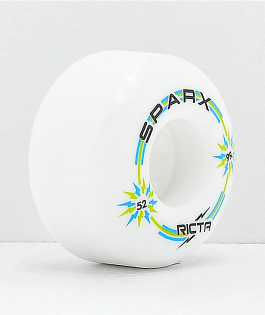Ricta Sparx 52mm 99a White Skateboard Wheels