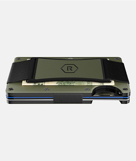 Ridge Matte Olive Metal Cardholder Wallet