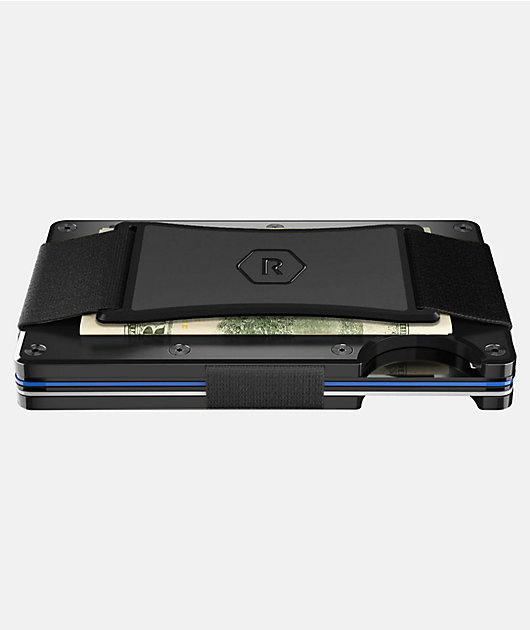 Ridge Royal Black Metal Cardholder Wallet