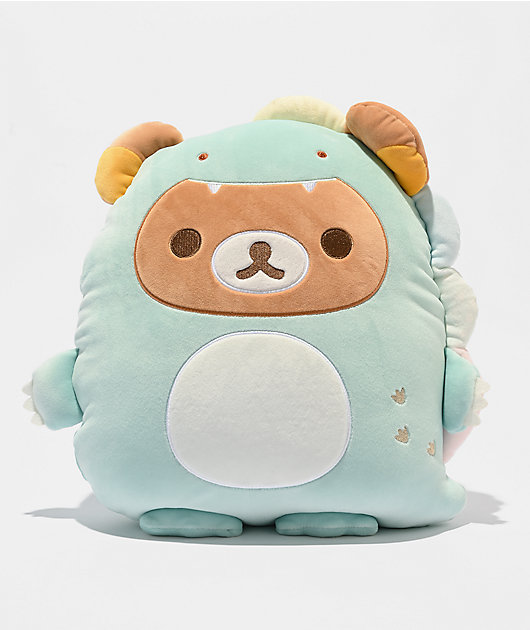 Rilakkuma Dino Flat Mochi Plush Toy