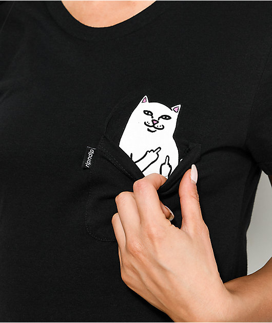 Rip N' Dip Lord Nermal camiseta negra con bolsillo