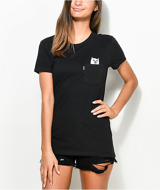 Rip N' Dip Lord Nermal camiseta negra con bolsillo