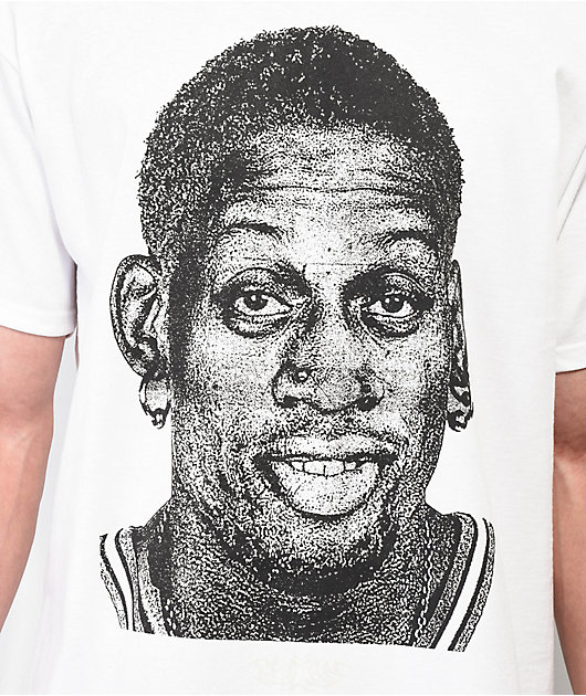 Rodman Brand Dunk White T-Shirt - Size XXL - White - Graphic - Street - T-shirts - Men's Clothing at Zumiez