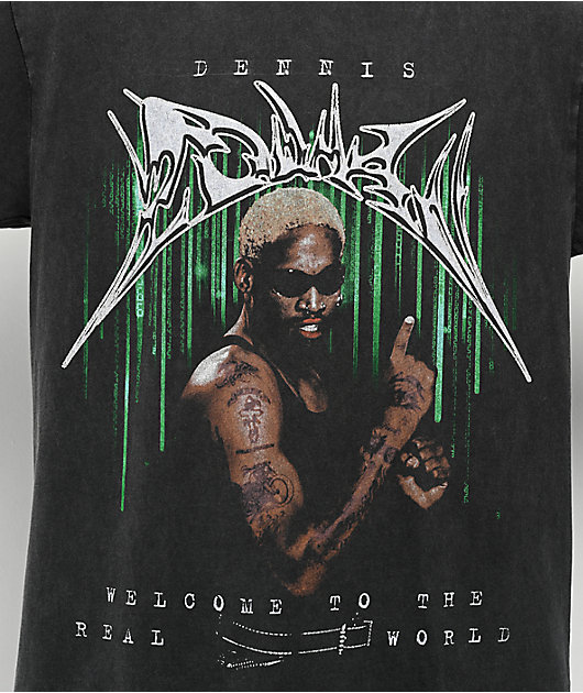 Rodman Apparel Digital Rain Black Wash T-Shirt