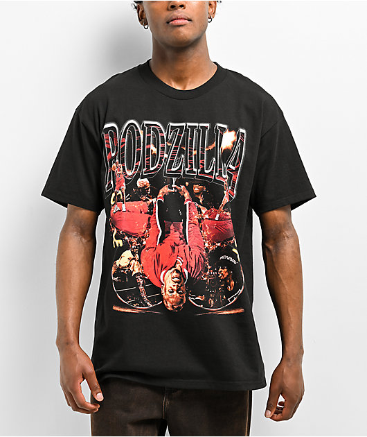 Rodman Apparel Flipped Bootleg Black T-Shirt | Zumiez