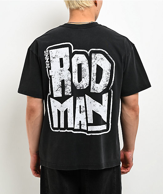 Rodman Apparel No Stage Too Big Black Wash T-Shirt