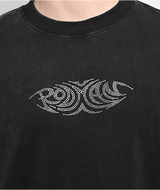 Rodman Apparel Stone Black Wash & White 2fer Long Sleeve T-Shirt