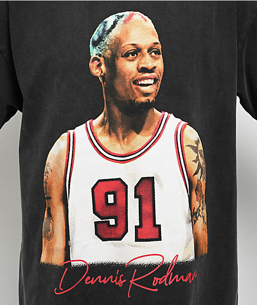 Rodman Apparel Vintage Photo Black T-Shirt