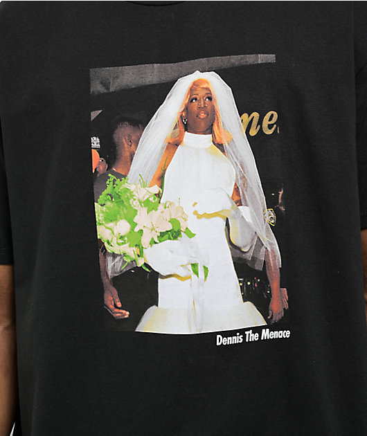 Rodman Apparel Wedding Dress Black T-Shirt