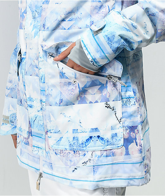 Rojo Snowscape Aster 10K chaqueta de snowboard azul