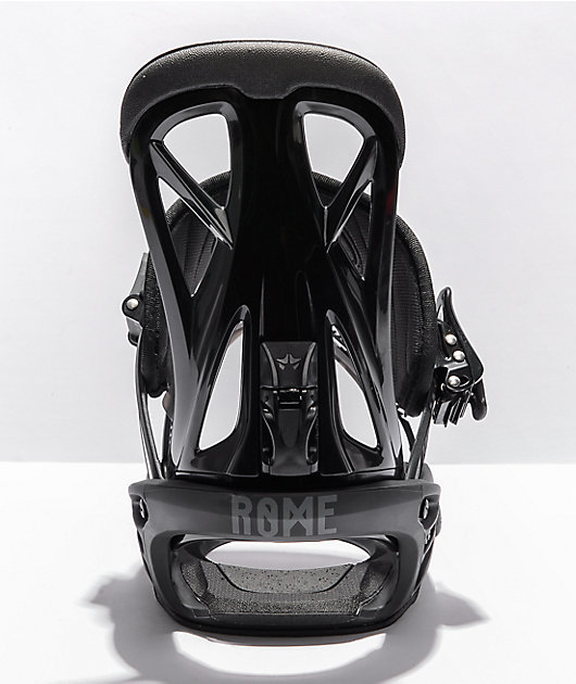 Rome United Black Snowboard Bindings 2022