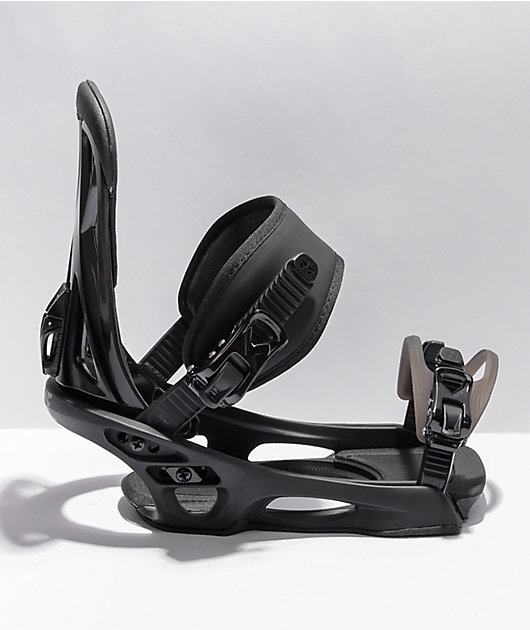 Rome United Black Snowboard Bindings 2022