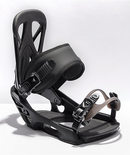 Rome United Black Snowboard Bindings 2022