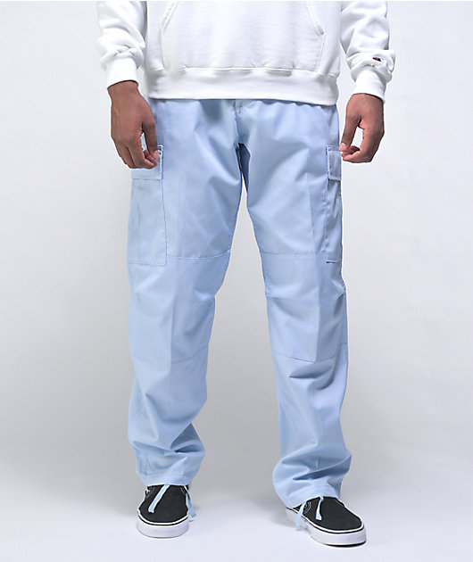 Buy Light Blue Cargo Pants Online At Best Prices | Tistabene