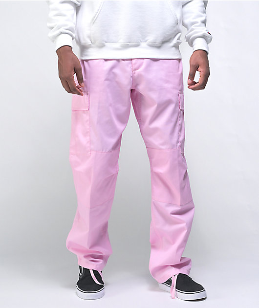 Light Pink Cargo Pants – Aesthetic Clothing