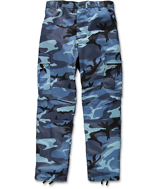 dark blue camo pants