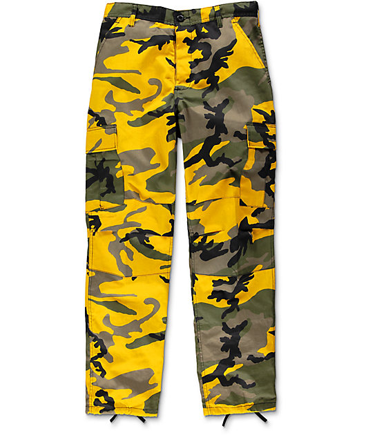 Cadet Kourtney Oversized Camo Pants  YellowCombo  Fashion Nova Pants   Fashion Nova