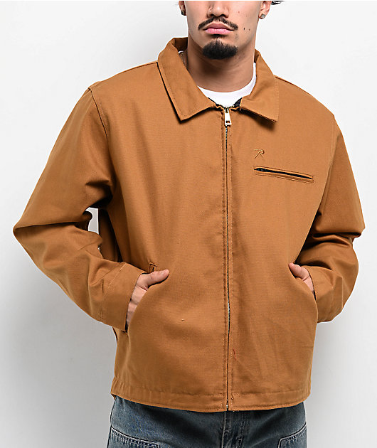 Rothco Brown Light Canvas Work Jacket | Zumiez