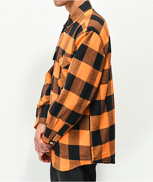 orange and yellow checkered shirt