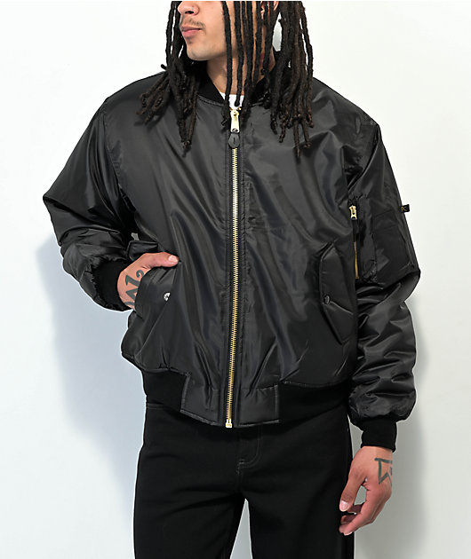 Rothco MA-1 Black Bomber Jacket | Zumiez