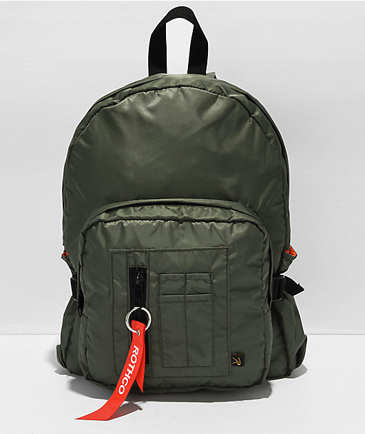 Eldora Genuine Leather Backpack Bag Dark Green 76392