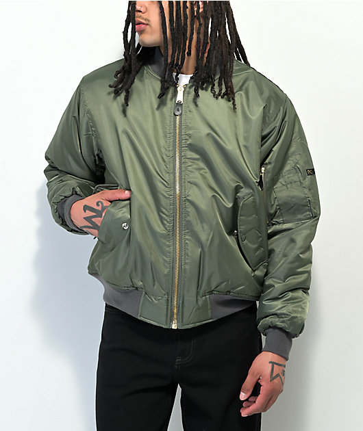 Rothco MA-1 Sage Green Bomber Jacket | Zumiez