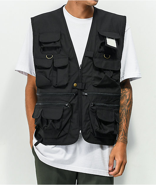 UNCLE MILTY VEST/アウター 黒 Rothco Uncle Milty Black Vest | Zumiez