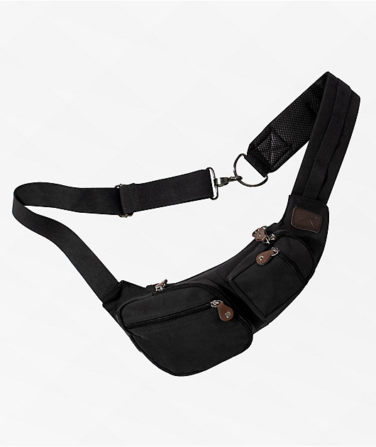 Rothco Vintage Black Crossbody Bag | Zumiez