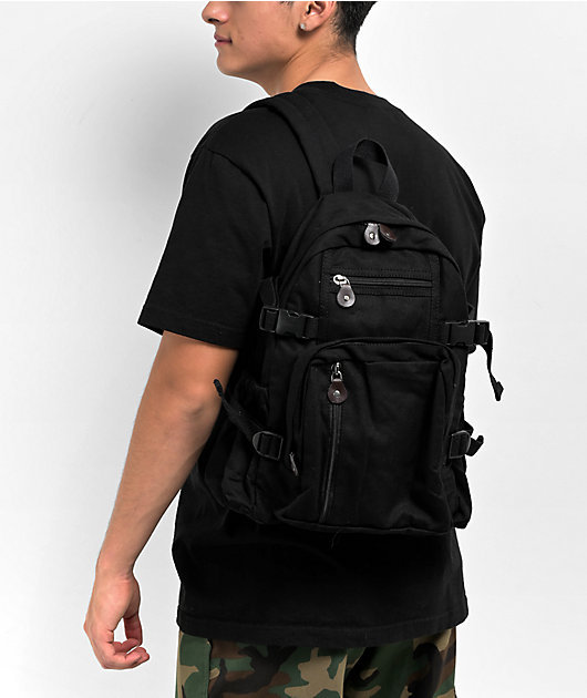 Rothco Vintage Black Mini Backpack Zumiez