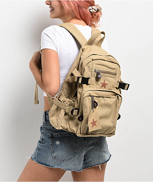 Rothco vintage canvas compact backpack new arrivals