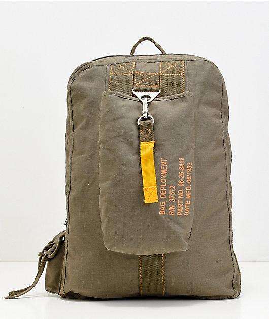 Rothco Vintage Canvas Flight Olive Backpack