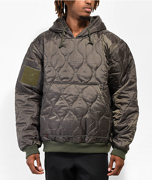 quilted hoodie jacket