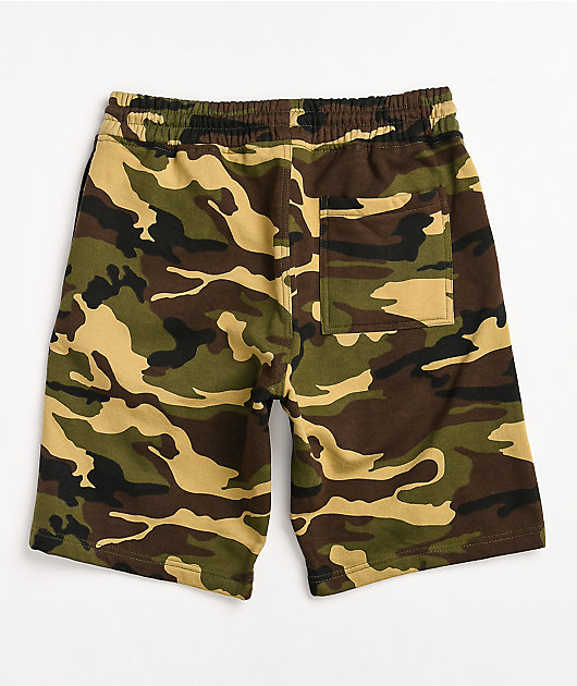 Rothco Woodland Camo Sweat Shorts