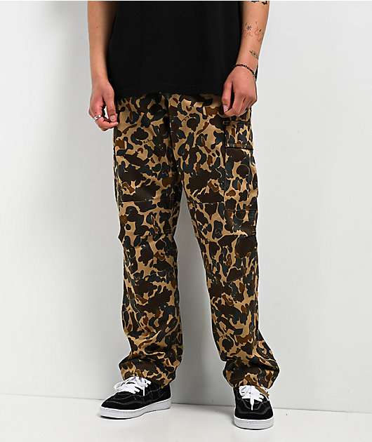 極太 ヴィンテージ US BDU Camo フレア バギー パンツ 再構築 Rothco x Bear Archery BDU Fred Bear Camo Cargo Pants | Zumiez