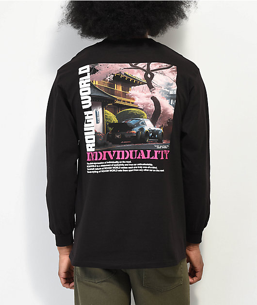 Rough World Concepts Black Long Sleeve T-Shirt | Zumiez
