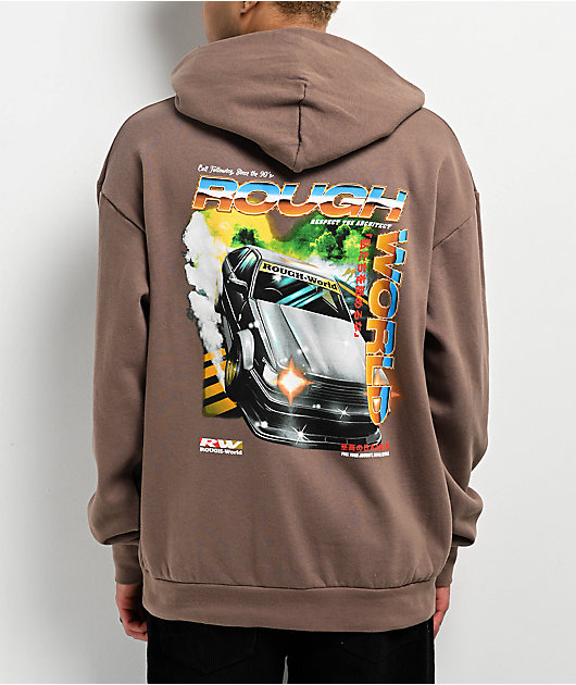 Rough World Drift Brown Hoodie | Zumiez