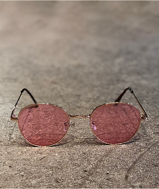 Clear pink sunglasses sale